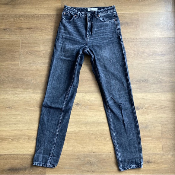 Topshop Denim - Topshop Washed Black Mom Jeans